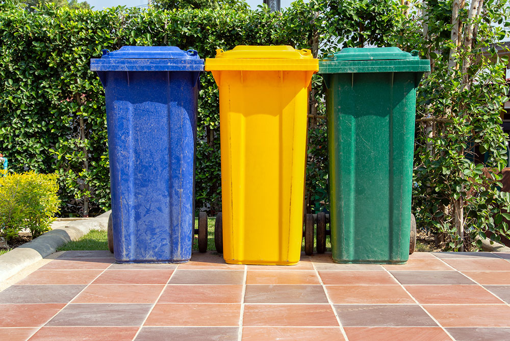 Code couleur des bacs de poubelle